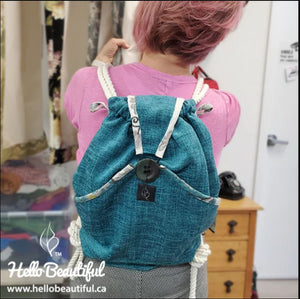 Drawstring Day BAG - Sewing 201 -  Wed Sept 27th & Wed Oct 4th, 6-9pm