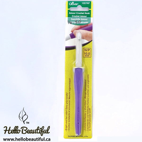 Amour Crochet Hook Size 10.0mm by Clover – Hello Beautiful Sewing & Design  Inc